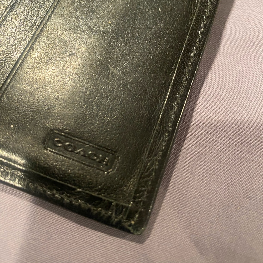 Coach Black Leather Wallet - Picture 2 of 6